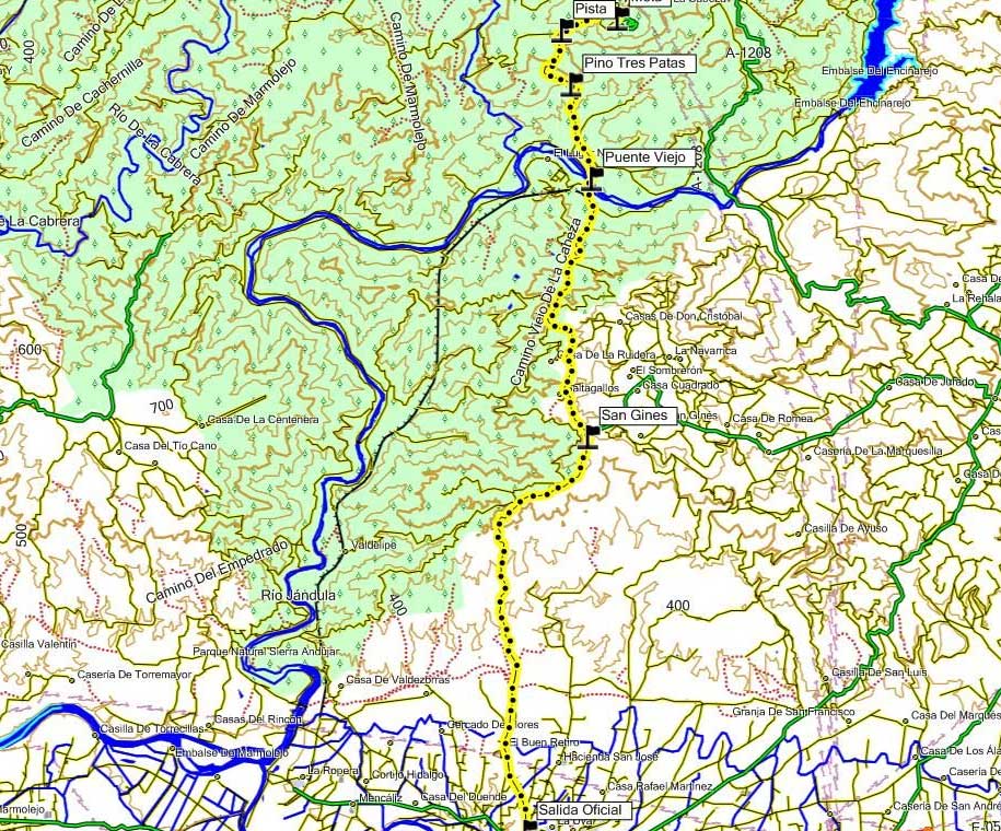 XII.- CARRERA  PEDESTRE SIERRA DE ANDUJAR