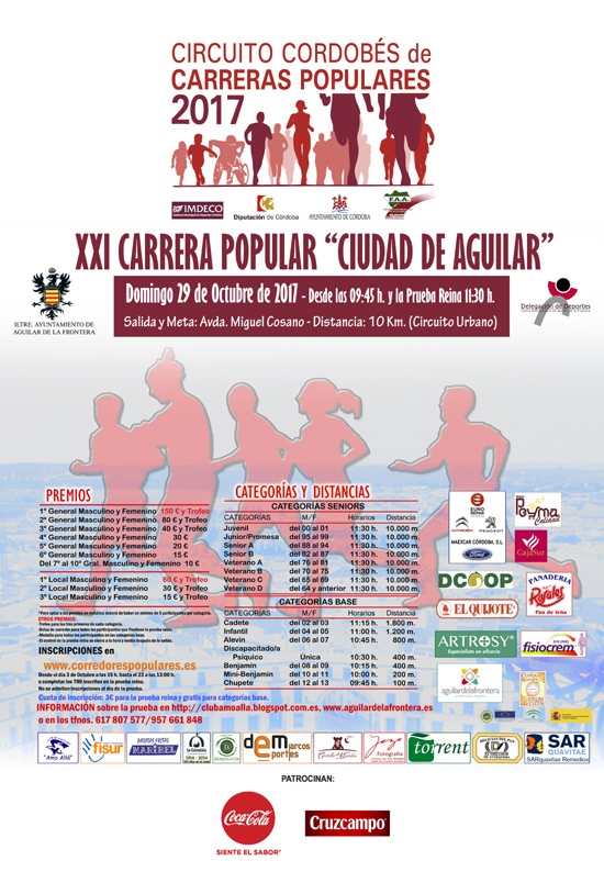 XXI.-  CARRERA POPULAR AGUILAR DE LA FRONTERA